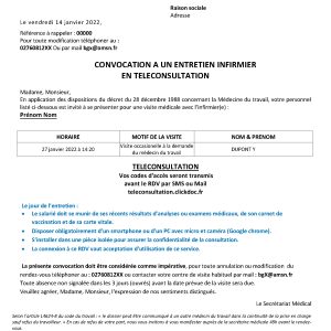 Convocation - TELECONSULTATION